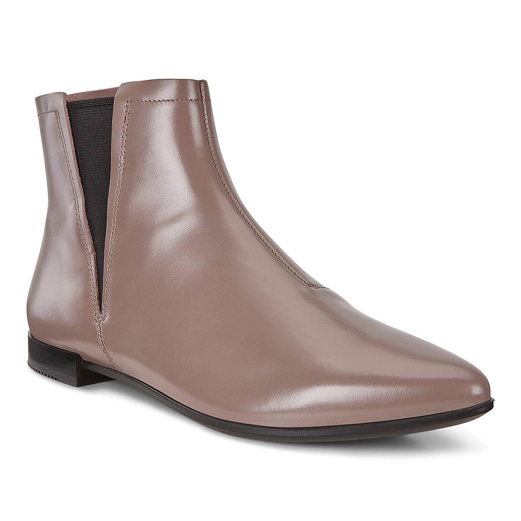 Chelsea Boots Ecco Shape Pointy Femme Marron 6819-DXWIF